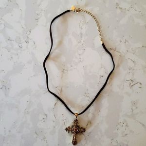 Lia Sophia cross necklace